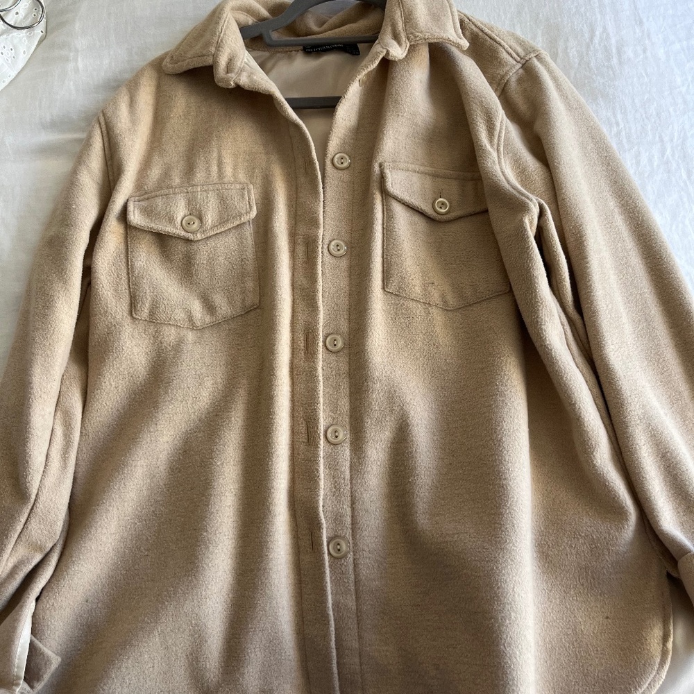 PrettyLittleThing Tan Shacket